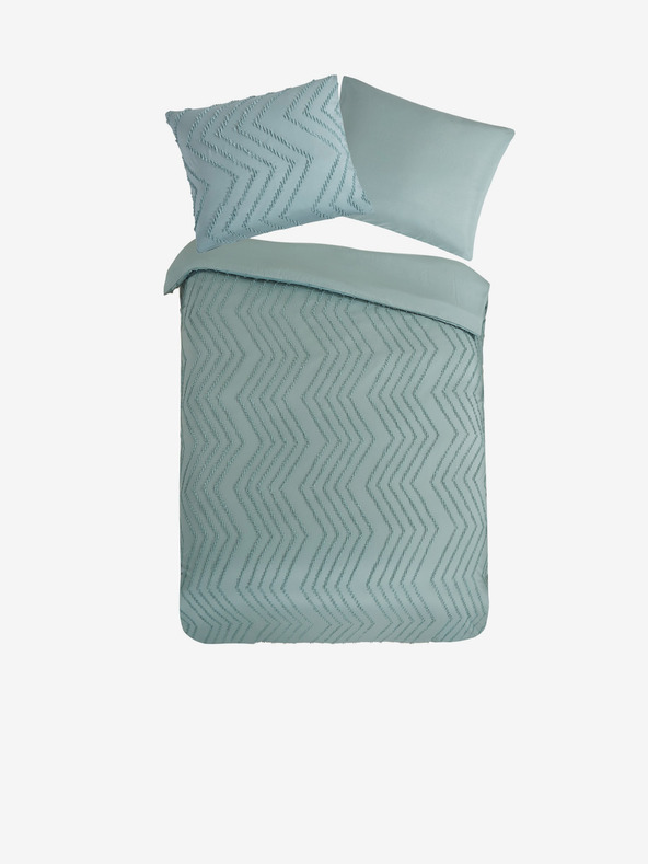 Pure Green Patterned Bedding Pure 140 x 220 cm