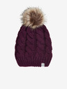 Color Kids Lila Mädchen-Wintermütze mit Bommel und Wollmischung Color Kids