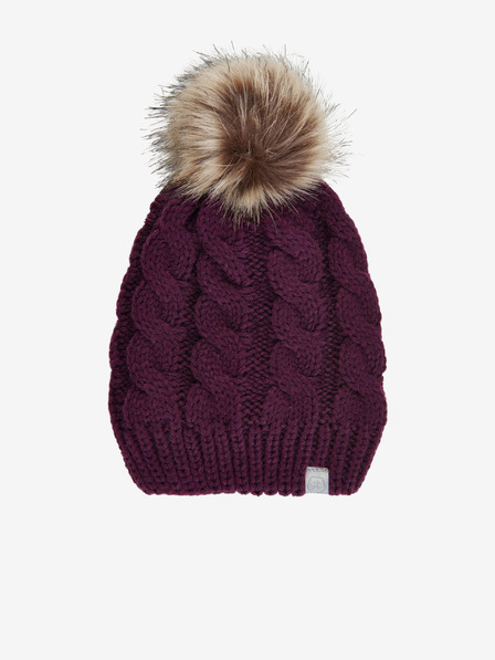 Color Kids Lila Mädchen-Wintermütze mit Bommel und Wollmischung Color Kids