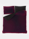 Kvalitex Satin-Bettwäsche LUXURY COLLECTION 140x200, 70x90cm bordeaux / schwarz Kvalitex
