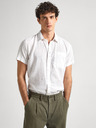 Pepe Jeans Weißes Herren-Kurzarm-Leinenhemd Pepe Jeans