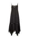 Orsay Schwarzes Damen Midikleid ORSAY