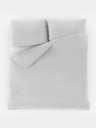 Kvalitex Satin-Verlängerungsbettwäsche mit Streifen 140x220, 70x90cm WEISS
