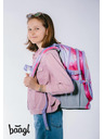 BAAGL  Pinkes Schulset - Rucksack, Mäppchen, Tasche Baagl Core Painting