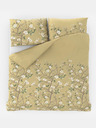 Kvalitex Satinierte französische Bettwäsche LUXURY COLLECTION 1+2, 220x200, 70x90cm SPRING gold