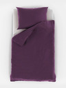 Kvalitex Satin-Bettwäsche mit Streifen 140x200, 70x90cm PURPLE