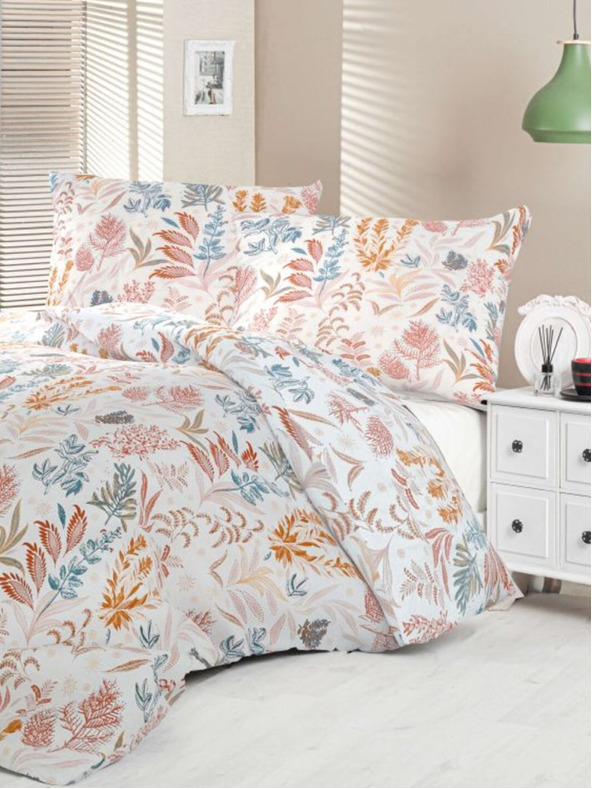 Kvalitex Satin French Bedding Luxury Collection 1+2, 240x200, 70x90cm Coral Garden Kvalitex