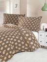 Kvalitex Satin Französisch Bettwäsche Luxury Collection 1+2, 220x200, 70x90cm Carero beige Kvalitex