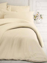 Kvalitex Französische Uni-Baumwollbettwäsche 200x200, 70x90cm off-white