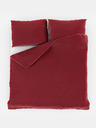 Kvalitex Satinbettwäsche mit Streifen 140x220, 70x90cm RED