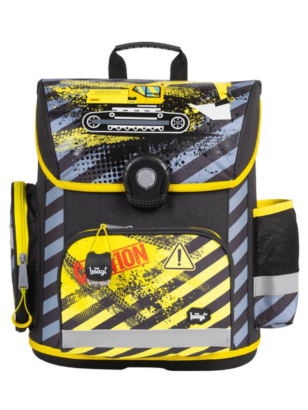 BAAGL  Schwarzer Schulrucksack Bagger Baagl