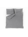 Kvalitex Satin Bettwäsche mit Streifen 140x200, 70x90cm Hellgrau Kvalitex