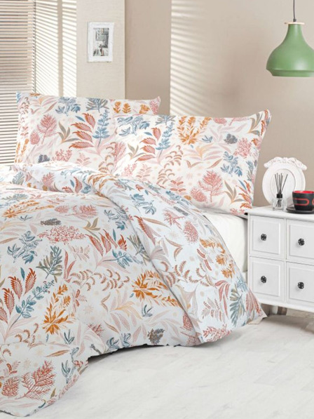 Kvalitex Satin French Bedding Luxury Collection 1+2, 200x200, 70x90cm Coral garden Kvalitex