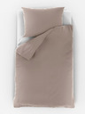 Kvalitex Musselin-Bettwäsche 140x200, 70x90cm beige Kvalitex