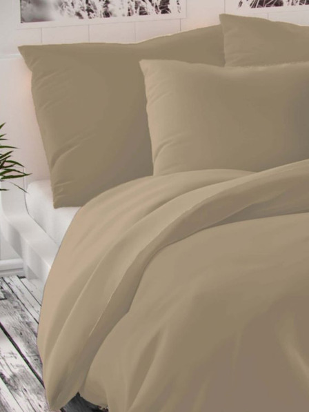 Kvalitex Satin-Laken LUXURY COLLECTION 140x200, 70x90cm beige