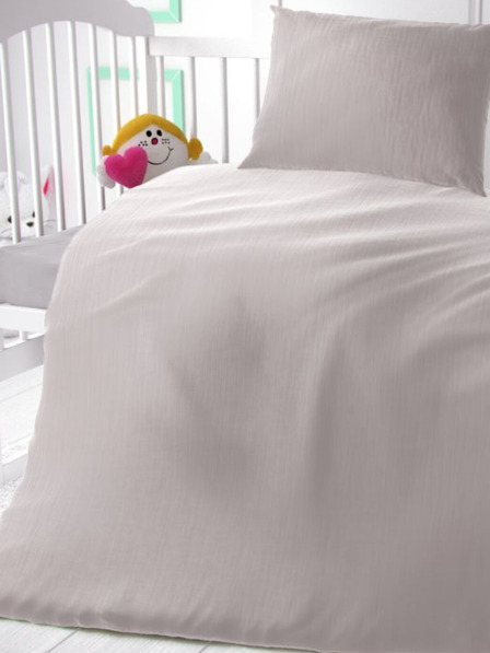 Kvalitex Musselin Kinderbettwäsche creme Kvalitex