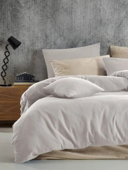 Kvalitex French Muslin Bedding 240x200, 70x90cm cream Kvalitex