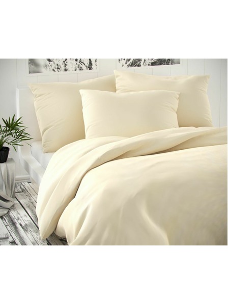 Kvalitex Satin Bettwäsche Luxury Collection 140x200, 70x90cm Creme Kvalitex