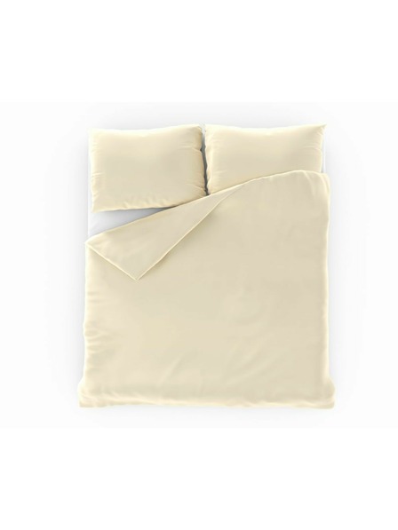 Kvalitex Satin Bettwäsche Luxury Collection 140x200, 70x90cm Creme Kvalitex