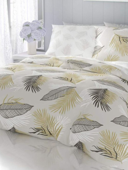 Kvalitex Französische Baumwollbettwäsche DELUX 240x220, 70x90cm SANEL grau