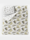 Kvalitex Französische Baumwollbettwäsche DELUX 240x220, 70x90cm SANEL grau