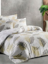 Kvalitex Französische Baumwollbettwäsche DELUX 240x220, 70x90cm SANEL grau