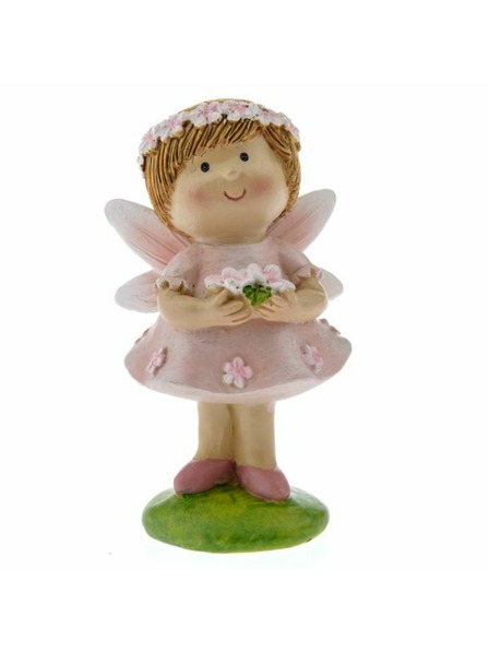 Casa de Engel Polyresin-Fee im rosa Kleid, 12/144