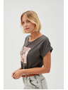 Moodo WOMEN'S TSHIRT L-TS-4630 GRAU Moodo