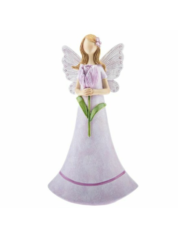 Casa de Engel Fee aus Polyresin mit Blume, 2/16