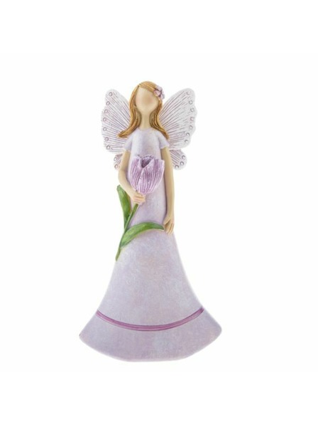 Casa de Engel Polyresin-Fee mit Blume, 6/72