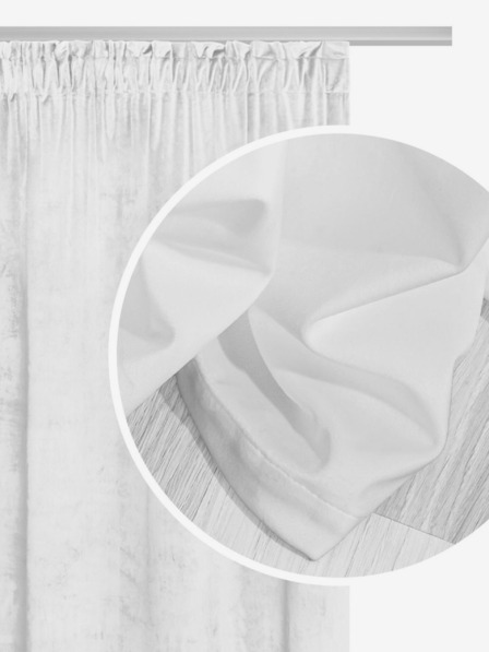 Edoti Gardine Soft Velvet - weiß EDOTI