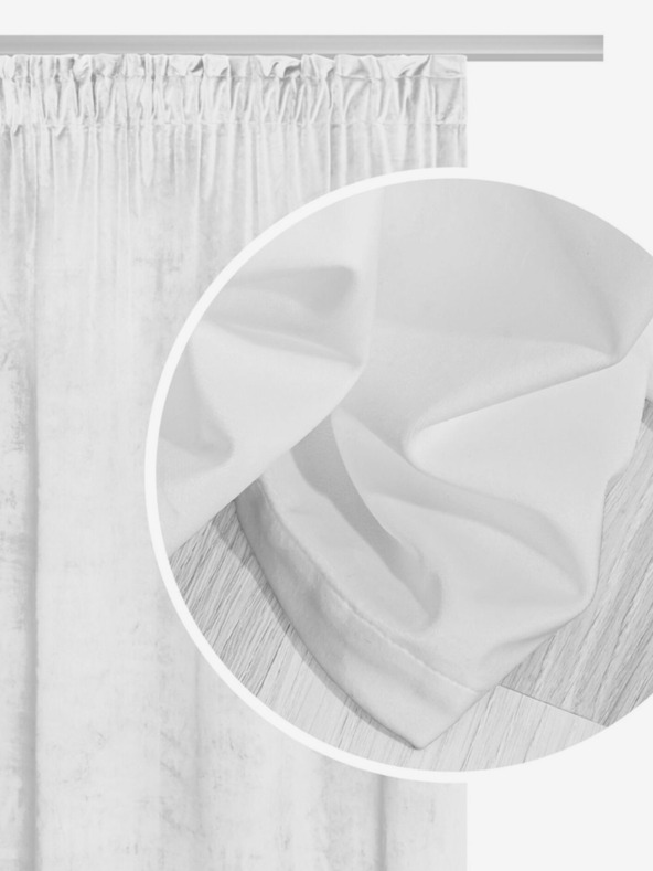 Edoti Gardine Soft Velvet - weiß EDOTI