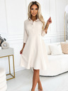 numoco Fließendes Shirtkleid mit Gürtel - beige Numoco SANDY