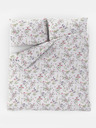 Kvalitex Französische Baumwollbettwäsche PROVENCE COLLECTION 200x200, 70x90cm FLORENCE grau