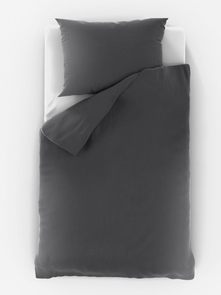 Kvalitex Muslin Bedding for Children's Bed dark gray Kvalitex