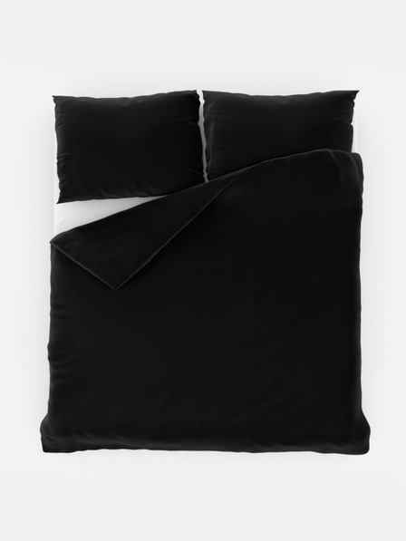 Kvalitex Satin extended bedding set LUXURY COLLECTION 140x220, 70x90cm black
