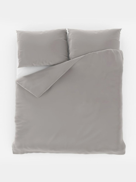 Kvalitex LUXURY COLLECTION Satin-Spannbetttuch 140x220, 70x90cm hellgrau