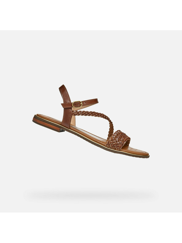 Geox Hellbraune Geox Sozy Plus Damensandalen