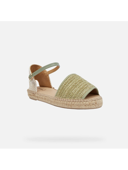 Geox Hellgrüne Damen-Sandalen Geox D Lampedusa