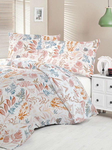 Kvalitex Satin French Bedding Luxury Collection 1+2, 220x200, 70x90cm Coral Garden Kvalitex