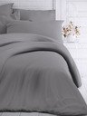 Kvalitex Unifarbenes Baumwoll-Spannbetttuch 140x220, 70x90cm hellgrau