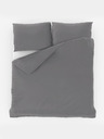 Kvalitex Unifarbenes Baumwoll-Spannbetttuch 140x220, 70x90cm hellgrau