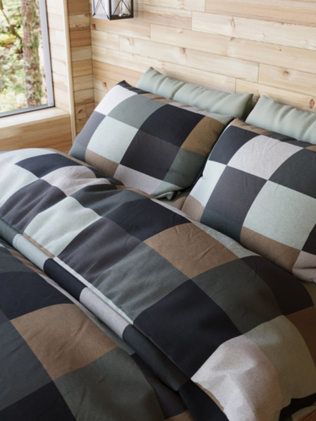Kvalitex Französische Viskose-Bettwäsche WOODY collection 240x220, 70x90cm DION