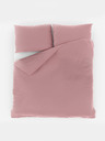 Kvalitex Französische Musselin-Bettwäsche 240x220, 70x90cm rosa Kvalitex