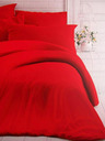 Kvalitex Unifarbene Baumwollbettwäsche 140x200, 70x90cm rot
