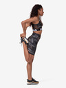 Nebbia Schwarze gemusterte kurze Damen-Leggings Nebbia Biker Shorts