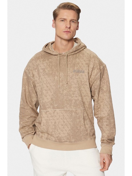 Guess Jeans Herren Beige Hoodie Gotam Guess Jeans