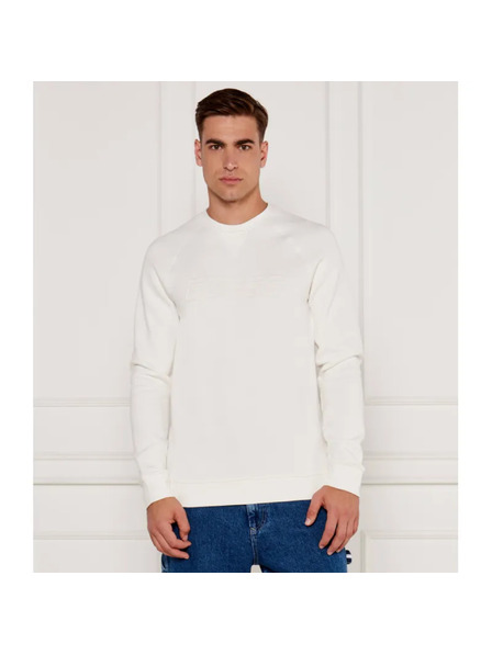 Guess Jeans Herren Weißer Hoodie Aldwin Guess Jeans