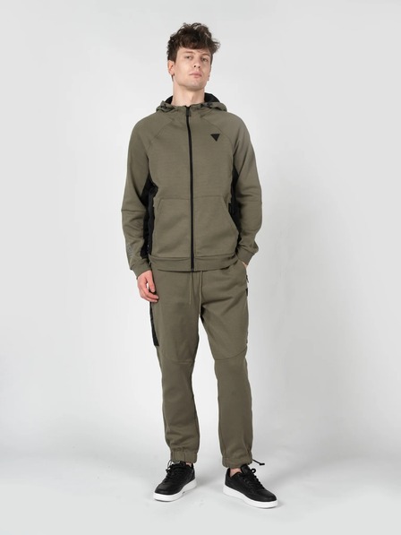 Guess Jeans Herren Grüner Hoodie Guess Dusty Oliver