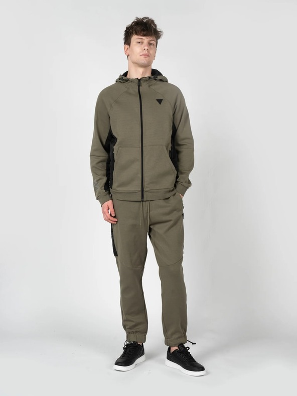 Guess Jeans Herren Grüner Hoodie Guess Dusty Oliver